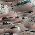 Mars, een zeer kleurrijke planeet.